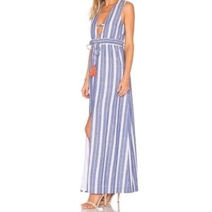 Revolve Tularosa Essie Maxi Dress Blue and White Striped M